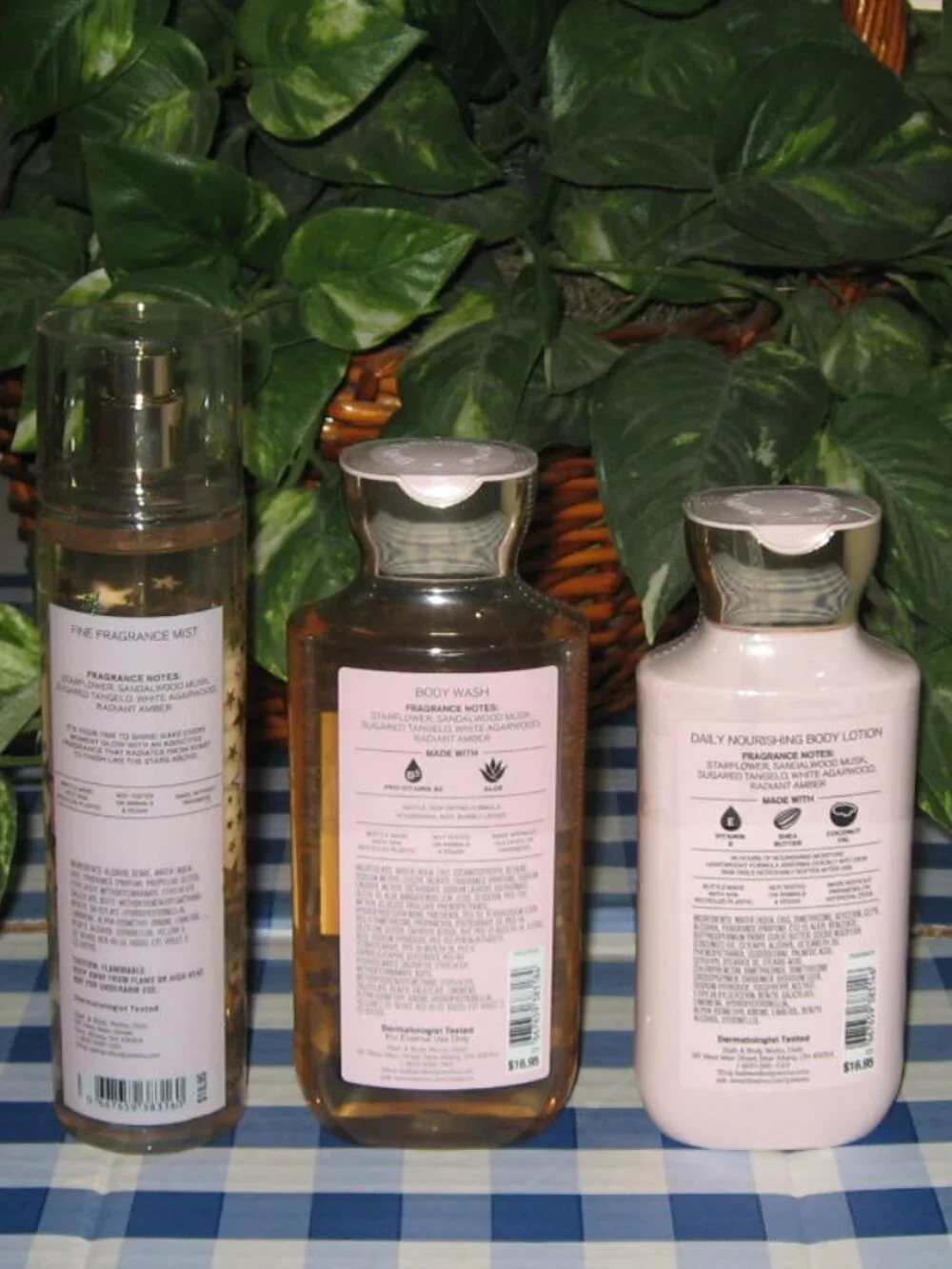 BBW In The Stars Body Wash Fragrance Mist Body Lotion Lot of 3 NEW